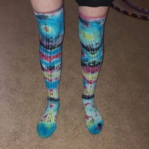 CUSTOM MINESCAPE THIGH HIGH SOCKS